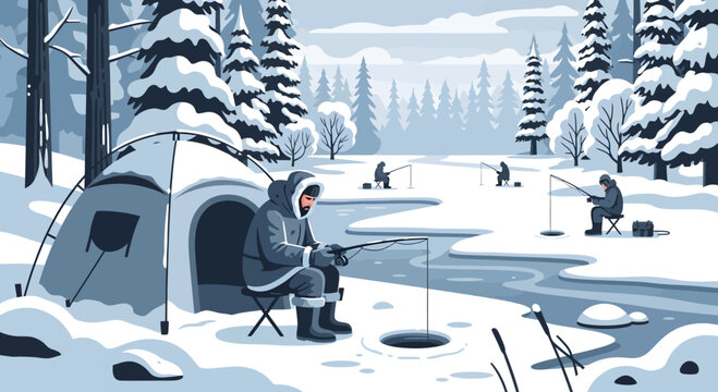 Ice Fishing Vector Images – Browse 39,581 Stock Photos, Vectors