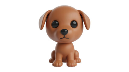 Fototapeta premium Cute Brown Puppy Dog Toy