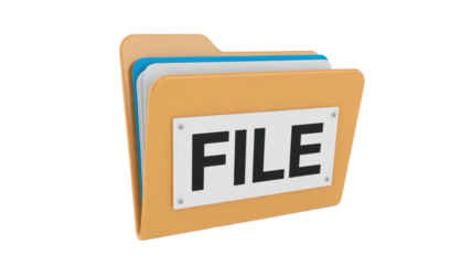 File folder with files inside.