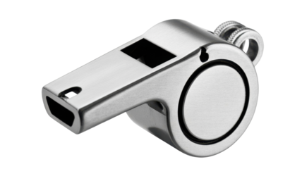 Metal whistle with a classic design