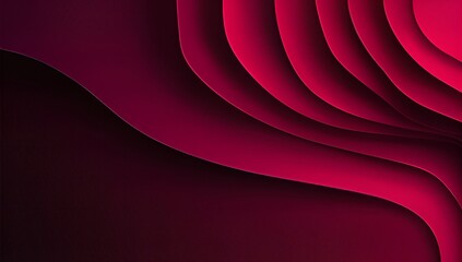Abstract background with flowing deep red and magenta wavy layers creating a sense of depth and modern elegance.