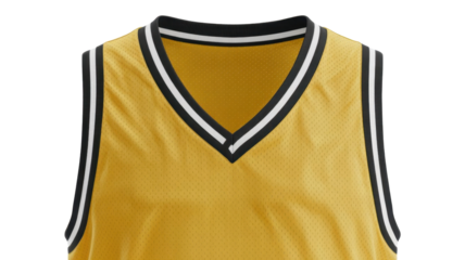 Gold basketball jersey top