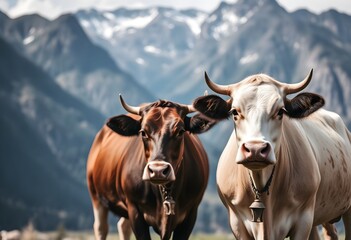 cows in the mountains