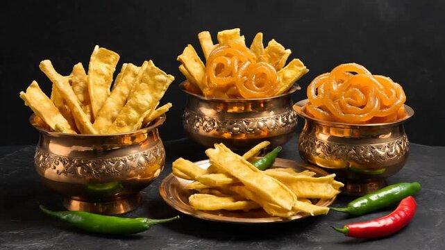 gujarati fafda with jalebi snack india food video