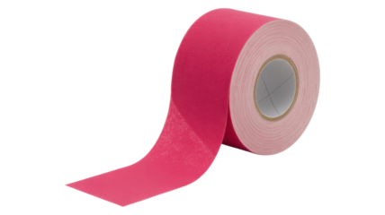 Roll of pink kinesiology tape