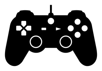 Gaming Controller Silhouette - Minimalist Vector
