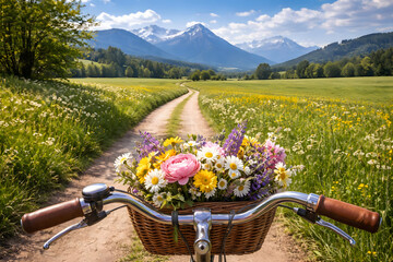 bicycle and flowers