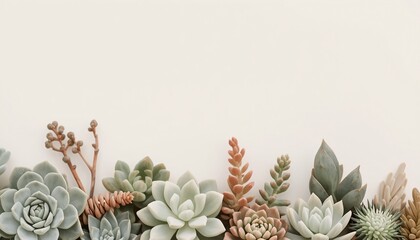 Fototapeta premium Modern Succulent Plant Composition