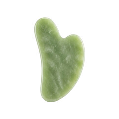 Green jade gua sha stone tool