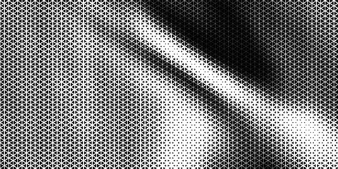 Triangular Halftone Texture Retro wave Vector Geometric Technology Abstract Background. Half Tone Triangles Retro Colored Pattern. Minimal 80s Style Dynamic Tech Structure Wallpaper