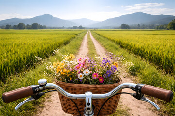 bicycle and flowers