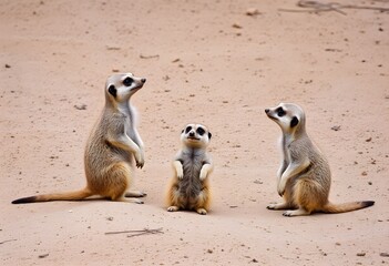 Fototapeta premium two meerkats on guard