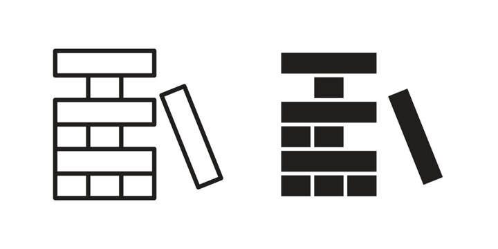 Jenga icons for Graphic Design Projects and web designs