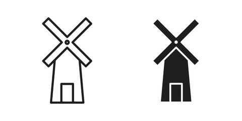 Mill icons for Graphic Design Projects and web designs © ramsey