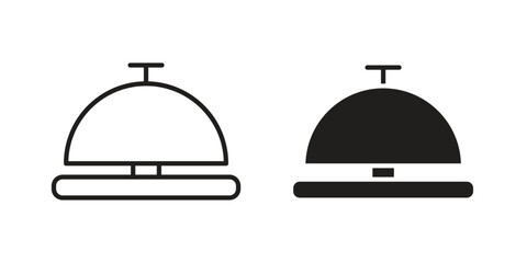 Fototapeta premium Reception bell icons for Graphic Design Projects and web designs