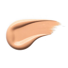 Smooth swirl of light beige cosmetic cream