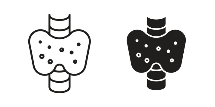 Thyroid icons for Graphic Design Projects and web designs