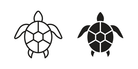 Obraz premium Turtle icons for Graphic Design Projects and web designs