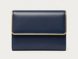 Navy blue leather wallet