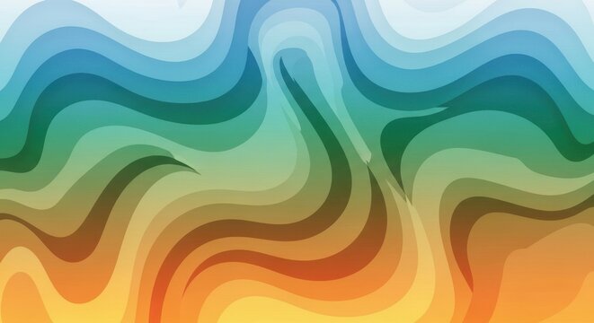 Abstract Colorful Wavy Lines Background - Powered by Adobe