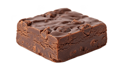 Dense fudgy chocolate brownie square loaded with chocolate chunks, rich indulgent dessert bar perfect for cafes, lunchbox treats, parties and satisfying deep chocolate cravings

