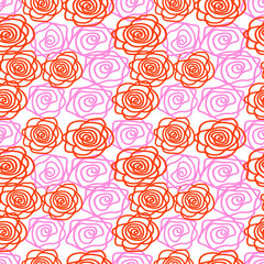 seamless pattern with roses