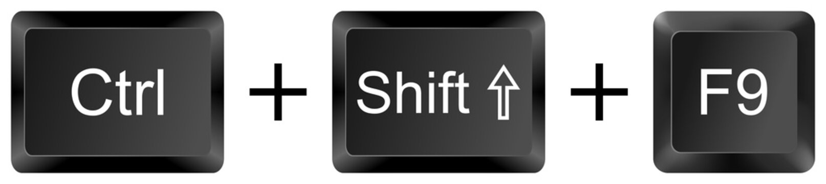 A close-up view of computer keyboard keys on a dark background