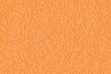 Abstract orange textured background with embossed organic bubble shapes and soft drop shadows
