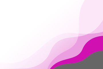 Purple and gray wave shape abstract background with white space for text and message. template design