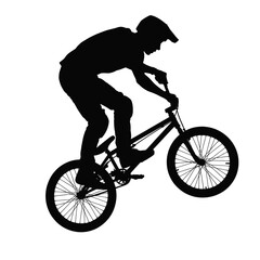 Obraz premium Professional cyclist in action on a bicycle