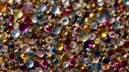 collection of shimmering colorful gems