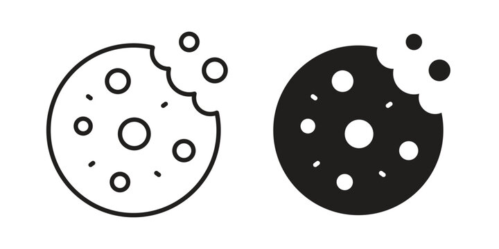 Cookie icons or logo isolated sign symbol vector illustration - high quality black style vector icons