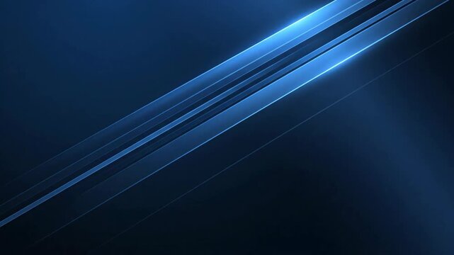 Abstract blue light streaks in motion background.