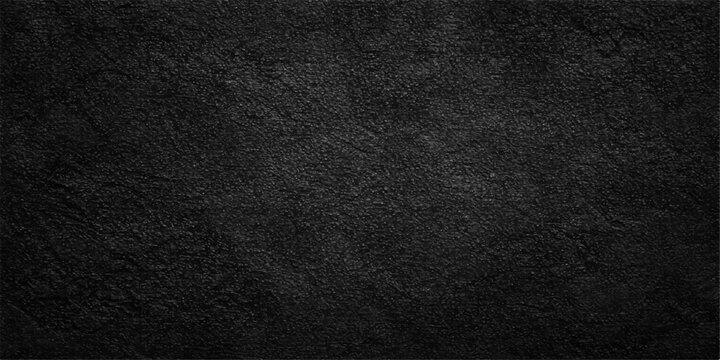 A dark macro shot of a rough black leather texture background showcasing a detailed material pattern with a weathered skin structure for a grit-style textile backdrop design