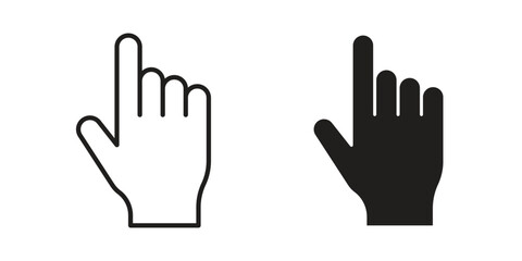 Obraz premium Finger icons or logo isolated sign symbol vector illustration - high quality black style vector icons