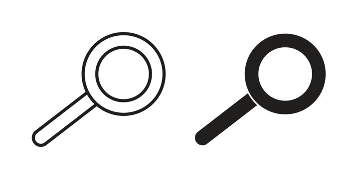 Loupe icons or logo isolated sign symbol vector illustration - high quality black style vector icons
