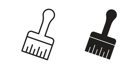 Obraz premium Paint brush icons or logo isolated sign symbol vector illustration - high quality black style vector icons