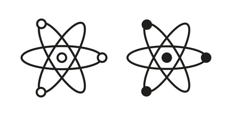 Physics icons or logo isolated sign symbol vector illustration - high quality black style vector icons