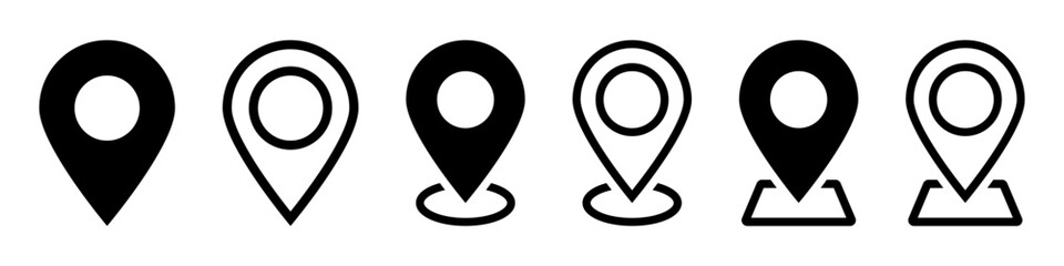 Map Pin Location Icon, Navigation and Map Marker Symbol