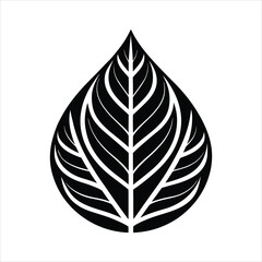 Simple Leaf Eco Logo Template