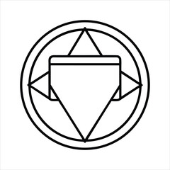 Screen Capture Line Icon Illustration