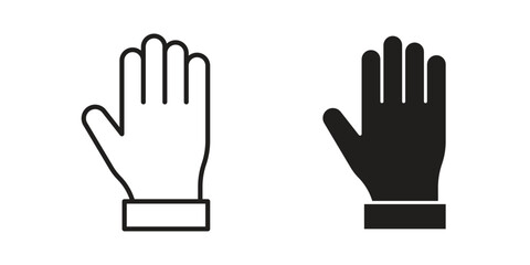 Obraz premium Stop icons or logo isolated sign symbol vector illustration - high quality black style vector icons