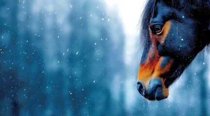 Close-up of a horse's muzzle