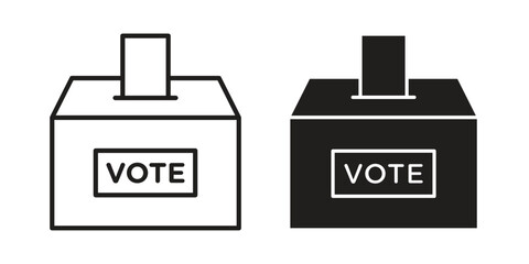 Voting icons or logo isolated sign symbol vector illustration - high quality black style vector icons