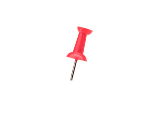 red push pin on transparent background png