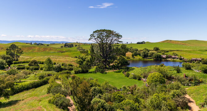 Hobbiton Movie Set in Matamata, New Zealand, on January 4, 2026