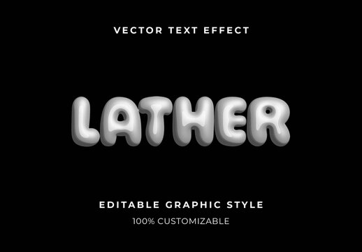 White And Gray Air Filled Plastic Text Effect Bubble Balloon Font