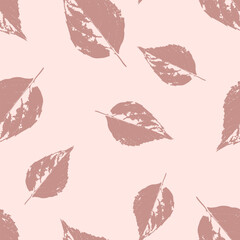 Seamless abstract illustrations of leaves, conceptual. Decoration, messy, texture, template.