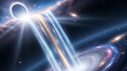 Obraz premium Black hole accretion disk