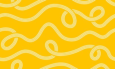 Seamless pasta pattern with Italian noodles and spaghetti. Abstract food texture for menu design, restaurant posters, kitchen decor, or culinary packaging backgrounds. Vector illustration